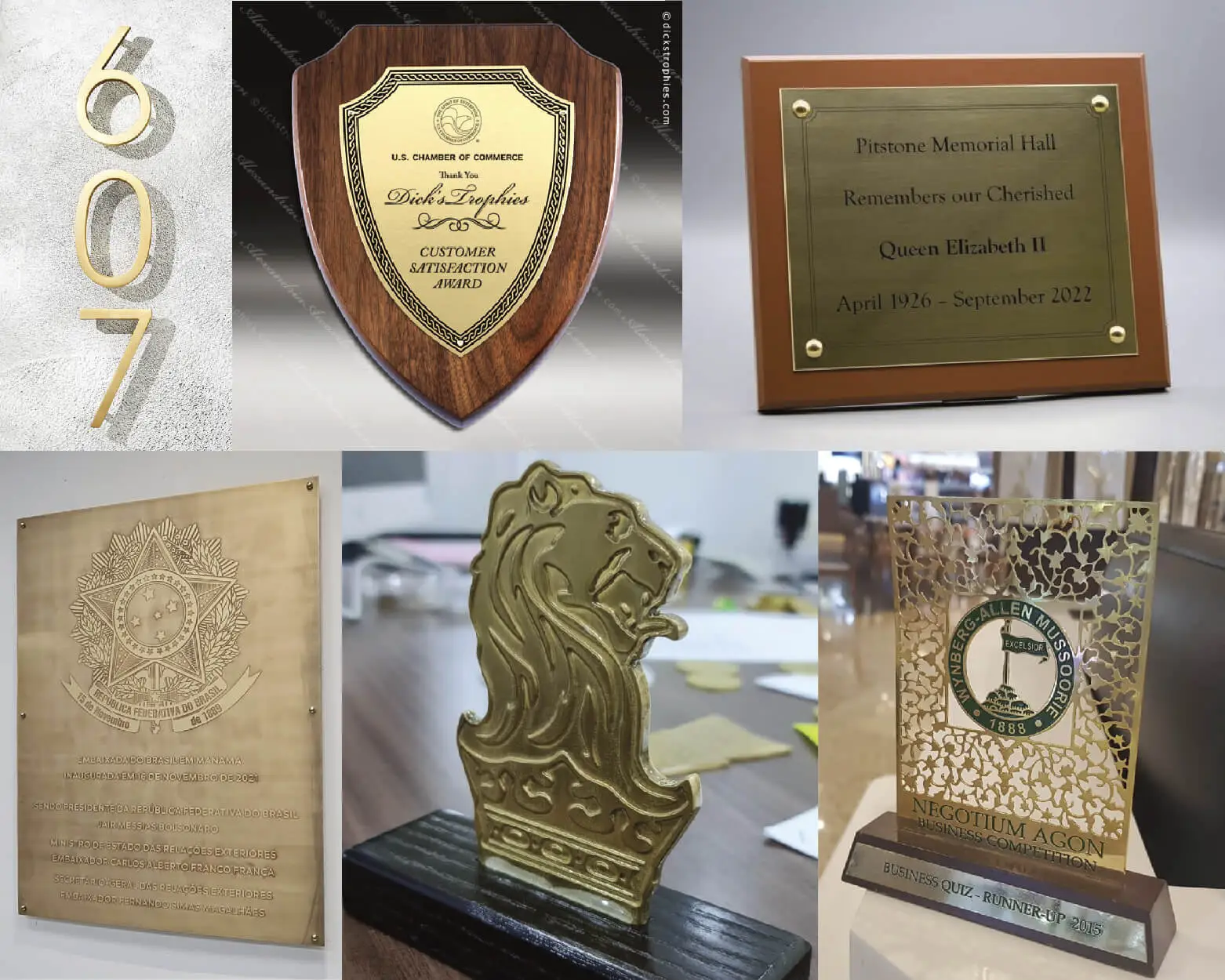 bronze brass etching